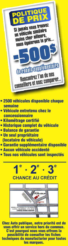 automobiles usagées Laval - Auto Publique 15